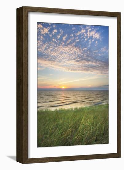 Lake Michigan Sunset I-Alan Majchrowicz-Framed Art Print