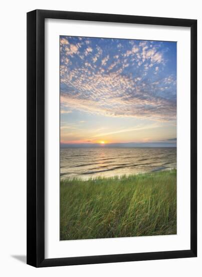 Lake Michigan Sunset I-Alan Majchrowicz-Framed Art Print