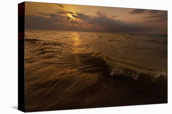 Lake Michigan Sunset-Steve Gadomski-Stretched Canvas