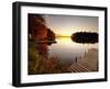 Lake Millinocket at Sunrise, Baxter State Park, Maine, New England, USA, North America-Alan Copson-Framed Photographic Print