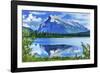 Lake Minnewanka Mount Inglismaldie, Banff National Park, Alberta, Canada-William Perry-Framed Photographic Print