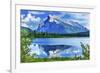 Lake Minnewanka Mount Inglismaldie, Banff National Park, Alberta, Canada-William Perry-Framed Photographic Print