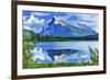 Lake Minnewanka Mount Inglismaldie, Banff National Park, Alberta, Canada-William Perry-Framed Photographic Print