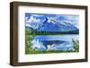 Lake Minnewanka Mount Inglismaldie, Banff National Park, Alberta, Canada-William Perry-Framed Photographic Print