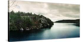 Lake Minnewaska in Minnewaska State Park, Catskill Mountains, New York State, USA-null-Stretched Canvas