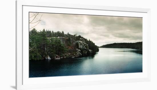 Lake Minnewaska in Minnewaska State Park, Catskill Mountains, New York State, USA-null-Framed Photographic Print