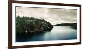 Lake Minnewaska in Minnewaska State Park, Catskill Mountains, New York State, USA-null-Framed Photographic Print