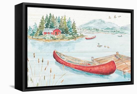 Lake Moments II-Daphne Brissonnet-Framed Stretched Canvas