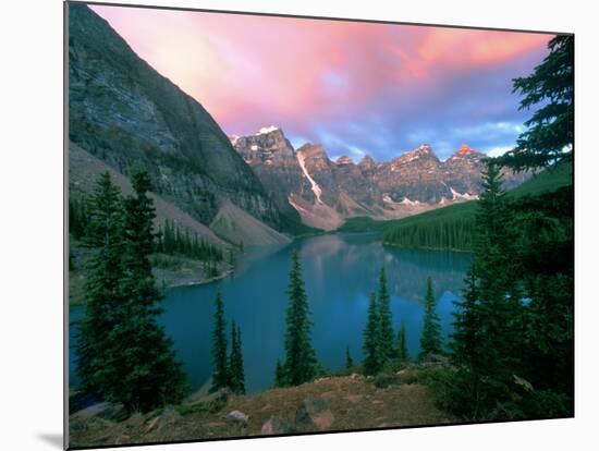 Lake Moraine at Dawn, Banff National Park, Alberta-Rob Tilley-Mounted Photographic Print