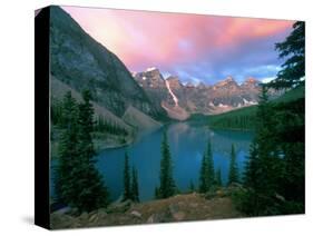 Lake Moraine at Dawn, Banff National Park, Alberta-Rob Tilley-Stretched Canvas