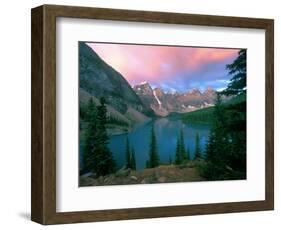 Lake Moraine at Dawn, Banff National Park, Alberta-Rob Tilley-Framed Photographic Print