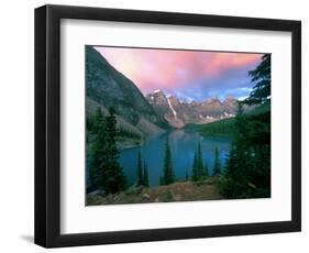 Lake Moraine at Dawn, Banff National Park, Alberta-Rob Tilley-Framed Photographic Print