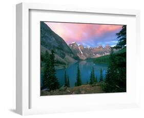 Lake Moraine at Dawn, Banff National Park, Alberta-Rob Tilley-Framed Photographic Print