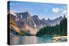 Lake Moraine, Near Lake Louise, Banff National Park, Canadian Rockies-Luis Leamus-Stretched Canvas