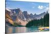 Lake Moraine, Near Lake Louise, Banff National Park, Canadian Rockies-Luis Leamus-Stretched Canvas