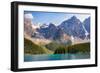 Lake Moraine, Near Lake Louise, Banff National Park, Canadian Rockies-Luis Leamus-Framed Photographic Print