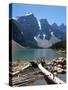 Lake Moraine, Rocky Mountains, Alberta, Canada, North America-Harding Robert-Stretched Canvas