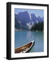 Lake Moraine, Rocky Mountains, Alberta, Canada-Robert Harding-Framed Photographic Print