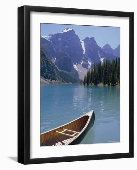 Lake Moraine, Rocky Mountains, Alberta, Canada-Robert Harding-Framed Photographic Print