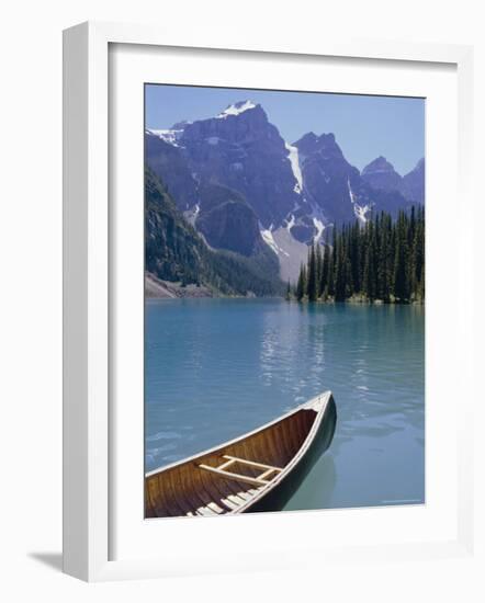 Lake Moraine, Rocky Mountains, Alberta, Canada-Robert Harding-Framed Photographic Print