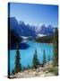Lake Moraine, Valley of the Ten Peaks, Banff National Park, Alberta, Canada-Hans Peter Merten-Stretched Canvas