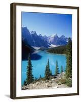 Lake Moraine, Valley of the Ten Peaks, Banff National Park, Alberta, Canada-Hans Peter Merten-Framed Photographic Print