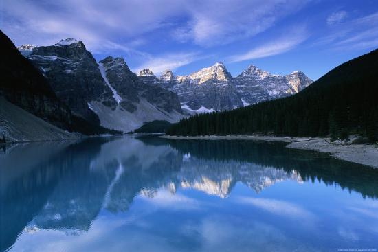 Lake Moraine-Charlie Munsey-Lamina Framed Poster