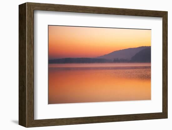 Lake, Morning Mood, Light Atmosphere-Alfons Rumberger-Framed Photographic Print