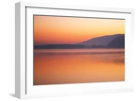 Lake, Morning Mood, Light Atmosphere-Alfons Rumberger-Framed Photographic Print