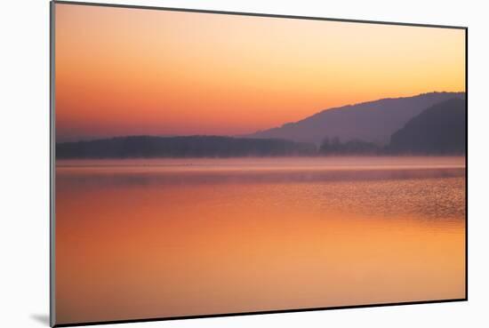 Lake, Morning Mood, Light Atmosphere-Alfons Rumberger-Mounted Photographic Print