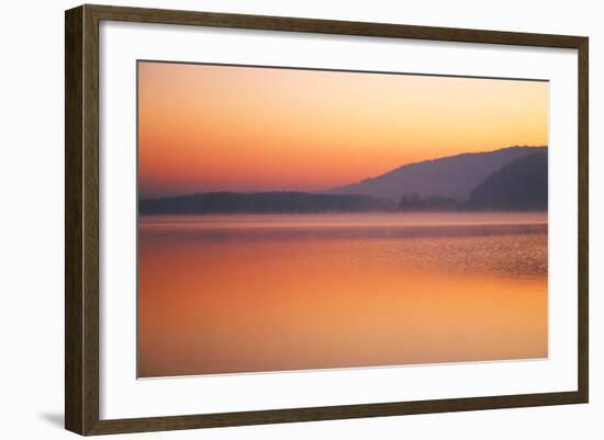 Lake, Morning Mood, Light Atmosphere-Alfons Rumberger-Framed Photographic Print