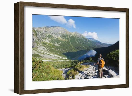 Lake Morskie Oko (Eye of the Sea), Zakopane, Carpathian Mountains, Poland, Europe-Christian Kober-Framed Photographic Print