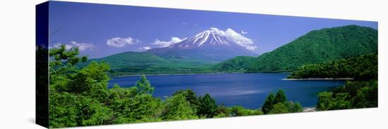 Lake Motosu Oshino Yamanashi Japan-null-Stretched Canvas