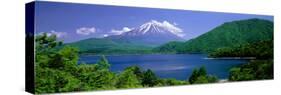 Lake Motosu Oshino Yamanashi Japan-null-Stretched Canvas