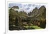 Lake Nambino and the Brentagroup, Tyrol, 1901-CM Reisch-Framed Giclee Print