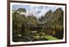 Lake Nambino and the Brentagroup, Tyrol, 1901-CM Reisch-Framed Giclee Print