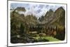 Lake Nambino and the Brentagroup, Tyrol, 1901-CM Reisch-Mounted Giclee Print