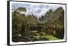 Lake Nambino and the Brentagroup, Tyrol, 1901-CM Reisch-Framed Stretched Canvas