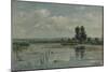 Lake Near Loosdrecht-Willem Roelofs-Mounted Art Print