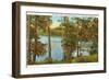 Lake near Mt. Gretna, Pennsylvania-null-Framed Art Print