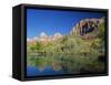 Lake Near the Zion National Park, Springdale, Utah, USA-Tomlinson Ruth-Framed Stretched Canvas