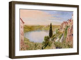 Lake Nemi, 1862-William Bell Scott-Framed Giclee Print