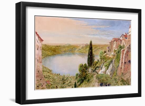 Lake Nemi, 1862-William Bell Scott-Framed Giclee Print