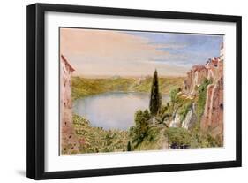 Lake Nemi, 1862-William Bell Scott-Framed Giclee Print