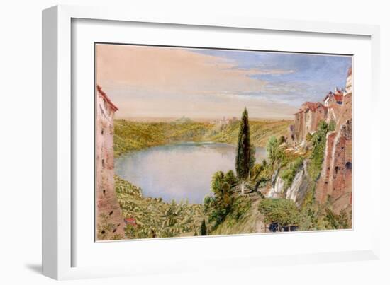 Lake Nemi, 1862-William Bell Scott-Framed Giclee Print