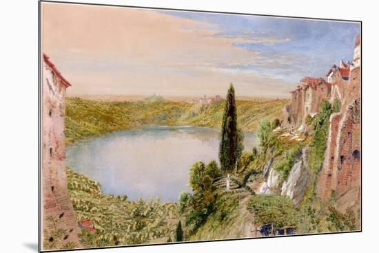 Lake Nemi, 1862-William Bell Scott-Mounted Giclee Print