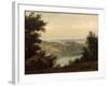 Lake Nemi, in the Background the City of Genzano, Late 18th-Early 19th Century-Pierre Henri de Valenciennes-Framed Giclee Print