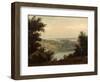 Lake Nemi, in the Background the City of Genzano, Late 18th-Early 19th Century-Pierre Henri de Valenciennes-Framed Giclee Print