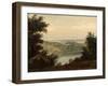 Lake Nemi, in the Background the City of Genzano, Late 18th-Early 19th Century-Pierre Henri de Valenciennes-Framed Giclee Print