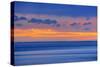 Lake Newell at sunset.-Mike Grandmaison-Stretched Canvas